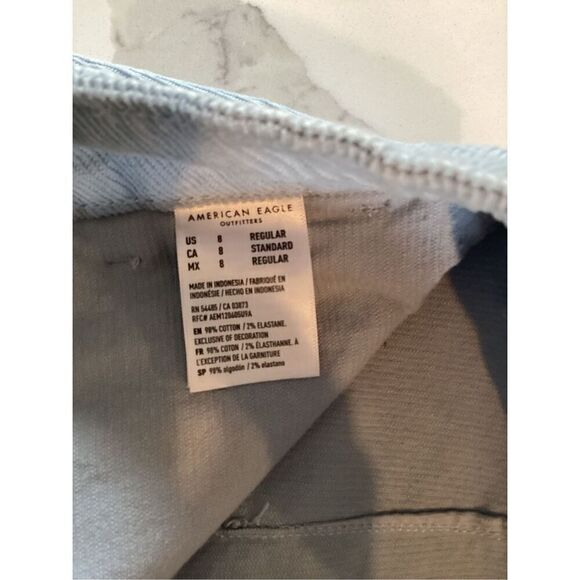 NEW American Eagle Super Hi- Rise A-Line Corduroy Skirt Sz 8 Stretch - Picture 4 of 7